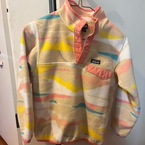 Girls Patagonia pullover Synchilla fleece